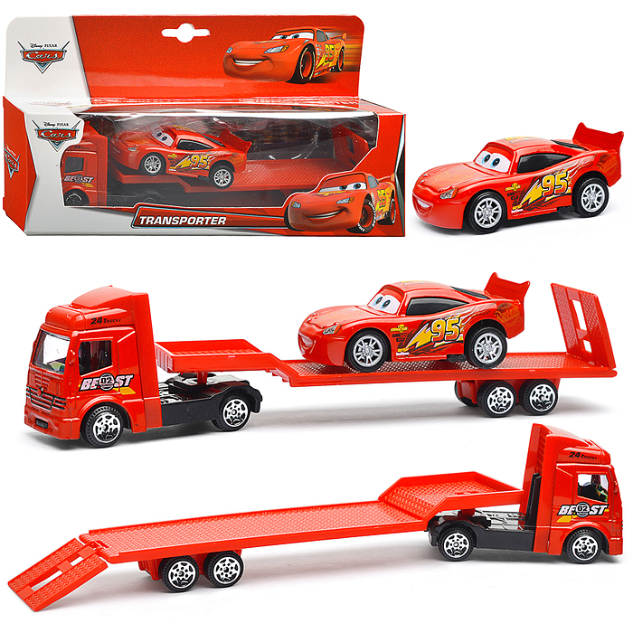 Набор металл. тачки автоперевозчик "Свободный ход"