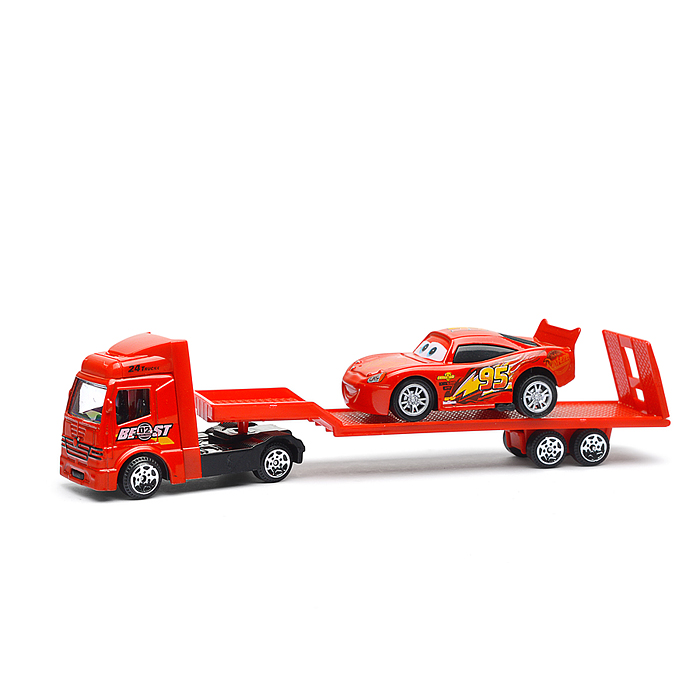 Фото к товару Набор металл. тачки автоперевозчик "Свободный ход" Набор металл. тачки автоперевозчик "Свободный ход"