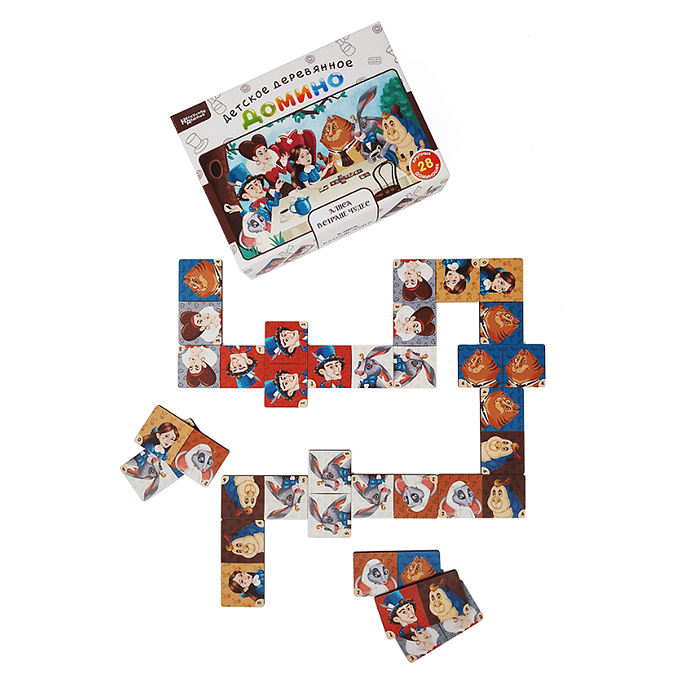 Нескучное домино "Алиса в стране чудес" Нескучное домино "Алиса в стране чудес"