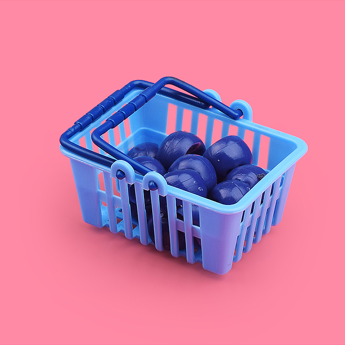 Игрушка - антистресс 00-5564 "Голубика в корзинке" в пакете