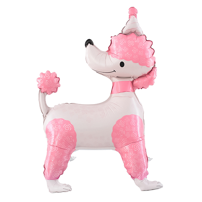 Шар 3D (33''/84 см) Пудель в колпачке, Розовый, 1 шт. в уп. Шар 3D (33''/84 см) Пудель в колпачке, Розовый, 1 шт. в уп.