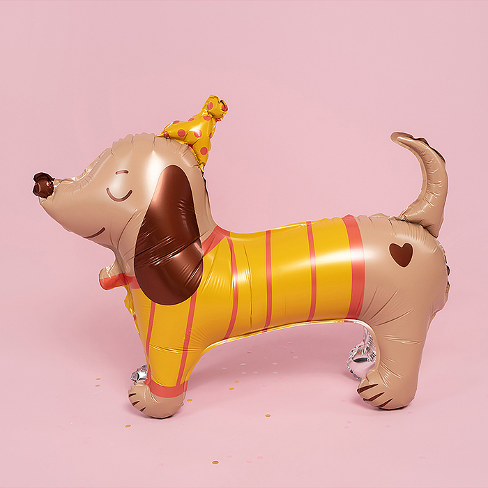 Фото к товару Шар 3D (33''/83 см) Таксик в колпачке, 1 шт. в уп. Шар 3D (33''/83 см) Таксик в колпачке, 1 шт. в уп.