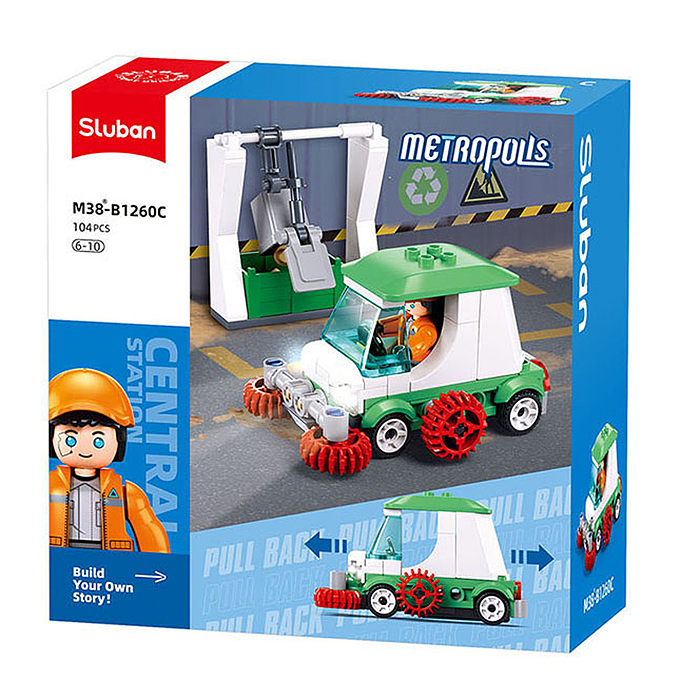 Конструктор M38-B1260C "Моющая машина" (104 дет.)