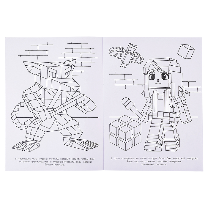 Раскраска "Герои в панцирях"