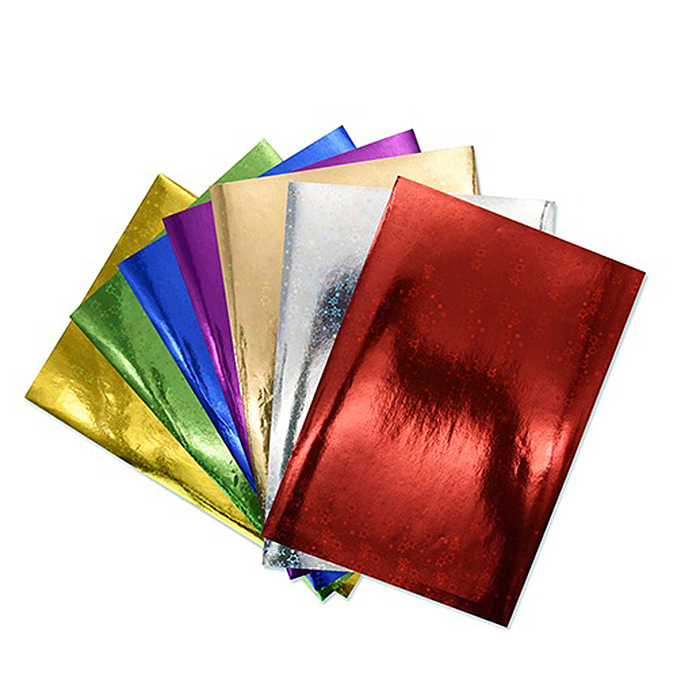 Фольга цветная 7л,7цв, голографическая  А4 папка "Друзья"