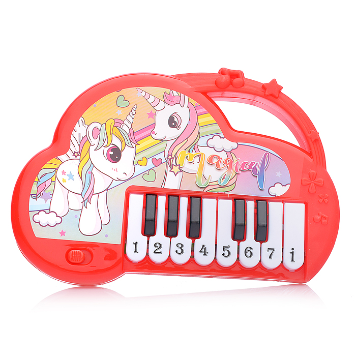 Фото к товару Пианино 168-30C Музыкальные единорожки" в пакете Пианино 168-30C Музыкальные единорожки" в пакете