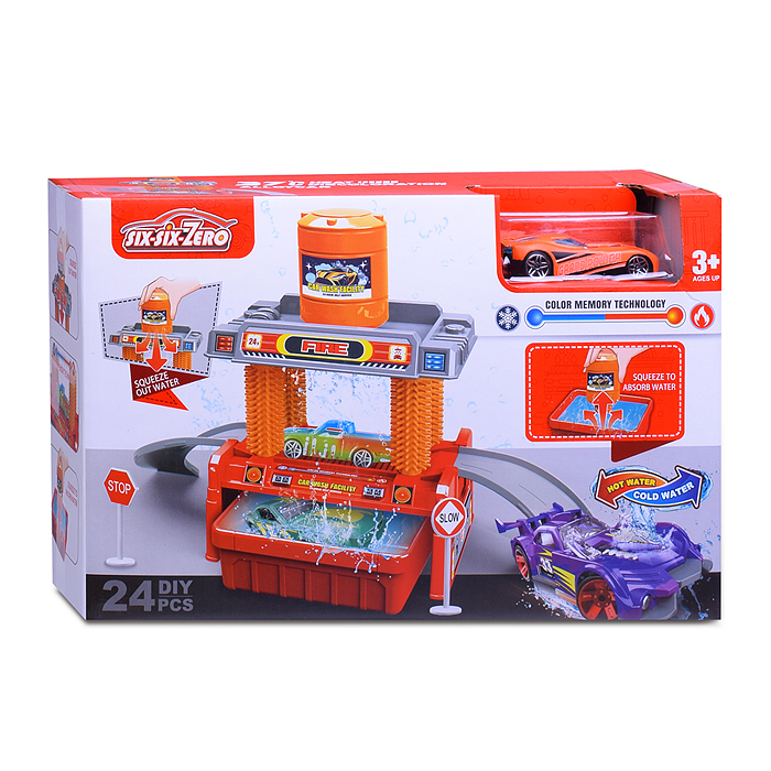 Фото к товару Автомойка 660-S101 "Пожарная" в коробке Автомойка 660-S101 "Пожарная" в коробке