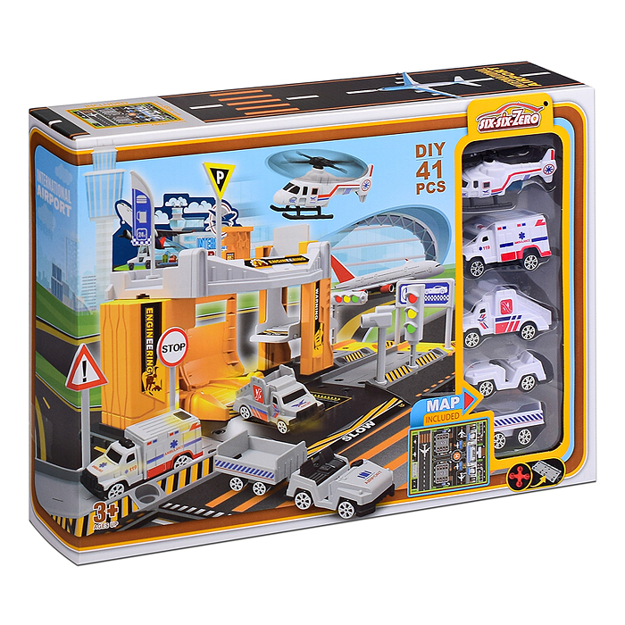 Фото к товару Парковка 660-S106 "Аэропорт" жёлтая, в коробке Парковка 660-S106 "Аэропорт" жёлтая, в коробке