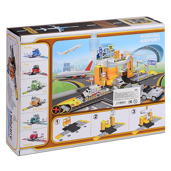 Фото к товару Парковка 660-S106 "Аэропорт" жёлтая, в коробке Парковка 660-S106 "Аэропорт" жёлтая, в коробке