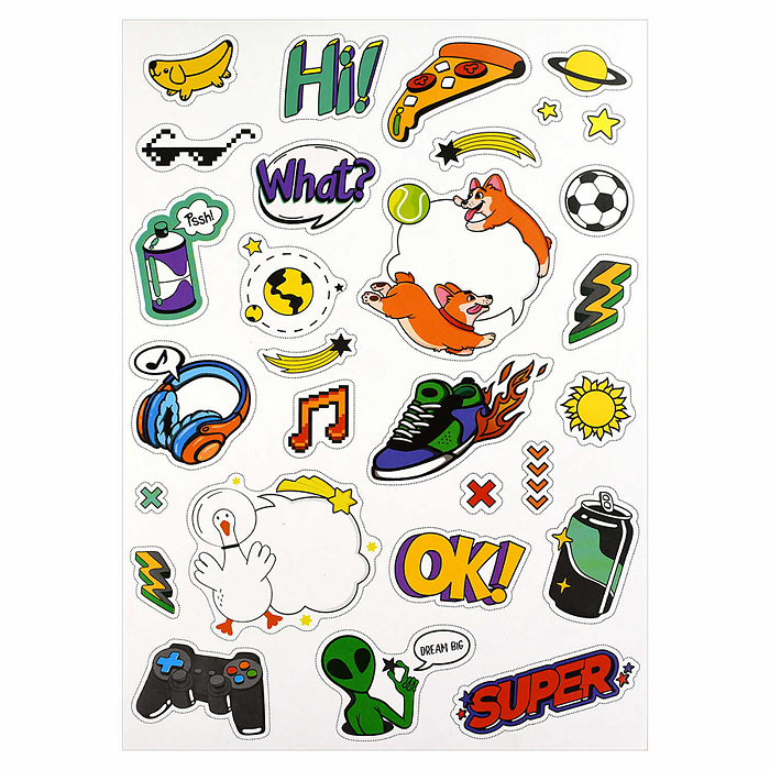 Набор для детского творчества "Драйв" А4, папка с клапанами, 21 л, 