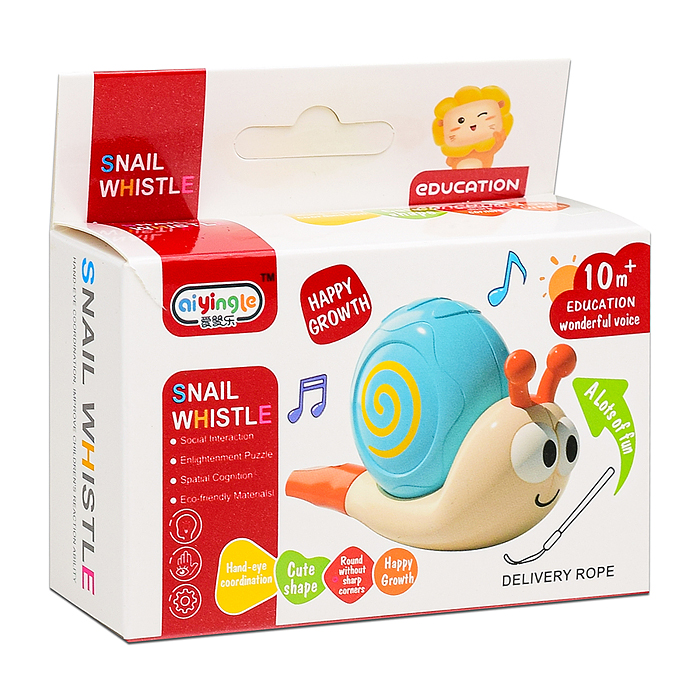 Фото к товару Улитка-свисток 368-49 в коробке Улитка-свисток 368-49 в коробке