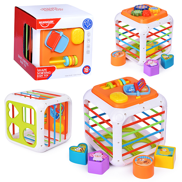 Развивающая игра HE0555 "Куб-Сортер" в коробке