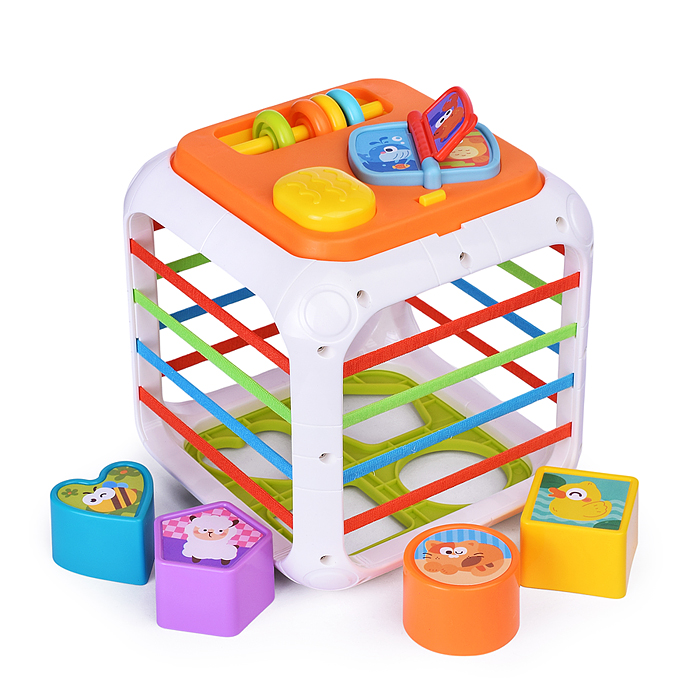 Фото к товару Развивающая игра HE0555 "Куб-Сортер" в коробке Развивающая игра HE0555 "Куб-Сортер" в коробке