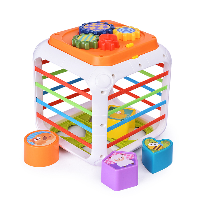 Фото к товару Развивающая игра HE0555 "Куб-Сортер" в коробке Развивающая игра HE0555 "Куб-Сортер" в коробке