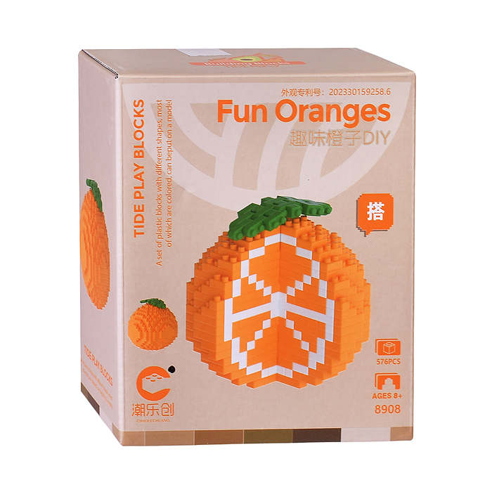 Конструктор 8908 "Fun Oranges" (576 дет.) в коробке