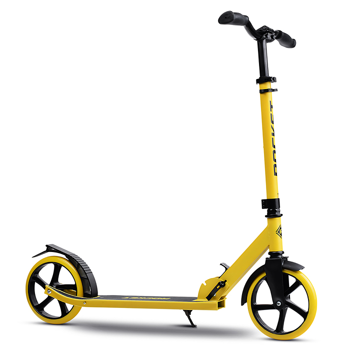 Фото к товару Самокат ROCKET, колеса PU 200 мм, ABEC 7, желтый Самокат ROCKET, колеса PU 200 мм, ABEC 7, желтый