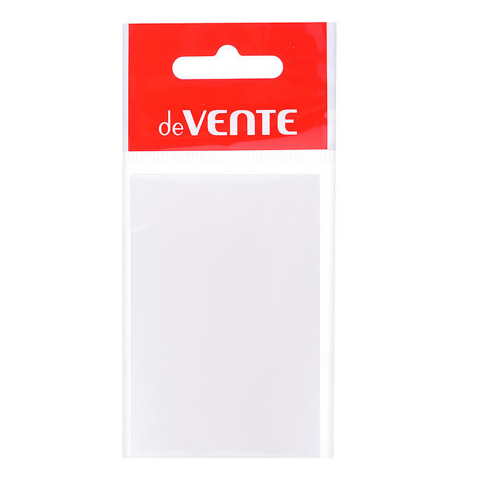 Самоклеящиеся этикетки пластиковые прозрачные, 51x76 мм, 50 листов, в пластиковом пакете