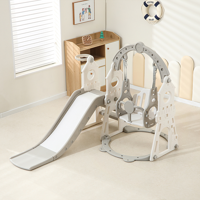 Фото к товару Комплект детский UT0113 "Замок" (горка и качель) Комплект детский UT0113 "Замок" (горка и качель)