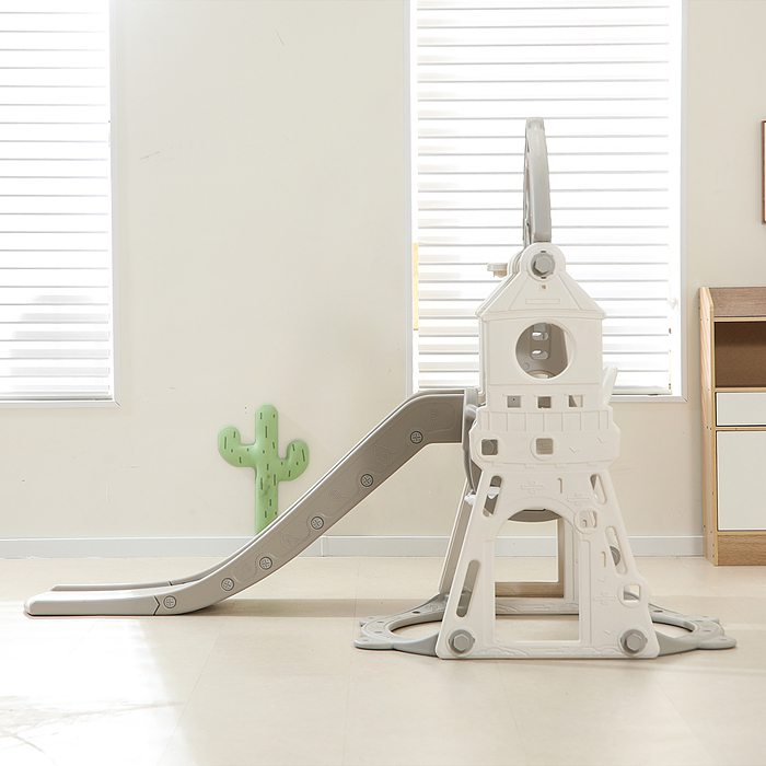 Фото к товару Комплект детский UT0113 "Замок" (горка и качель) Комплект детский UT0113 "Замок" (горка и качель)