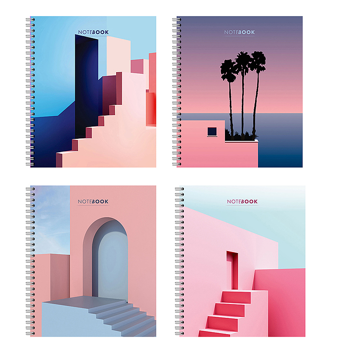 Тетрадь 80л. клетка А5 "Лестница в небо" гребень S Тетрадь 80л. клетка А5 "Лестница в небо" гребень S