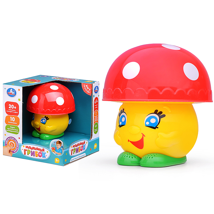 Музыкальный грибок (20 песен мелодий и звуков) в коробке Музыкальный грибок (20 песен мелодий и звуков) в коробке