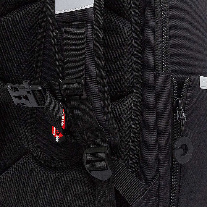 Рюкзак школьный (чёрный - серый)