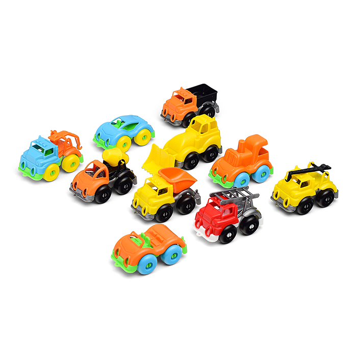 Набор машинок 10 штук "Вжух в городе" 10 см 