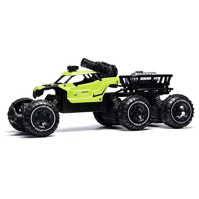 Фото к товару Машина BT0058-1 "Погоня за монстрами" зелёный, свет, дым, стрельба р/у, 27 MHz, в коробке Машина BT0058-1 "Погоня за монстрами" зелёный, свет, дым, стрельба р/у, 27 MHz, в коробке