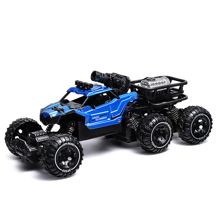 Фото к товару Машина BT0058-3 "Погоня за монстрами" синий, свет, дым, стрельба р/у, 27 MHz, в коробке Машина BT0058-3 "Погоня за монстрами" синий, свет, дым, стрельба р/у, 27 MHz, в коробке