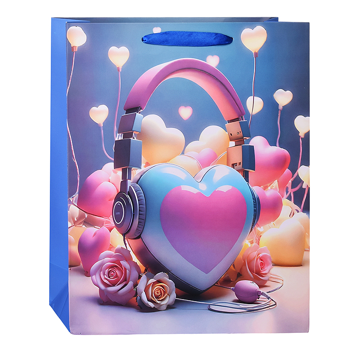 Фото к товару Пакет подарочный 00-6296 "Праздничное настроение" 26*32*10,5 см. Пакет подарочный 00-6296 "Праздничное настроение" 26*32*10,5 см.