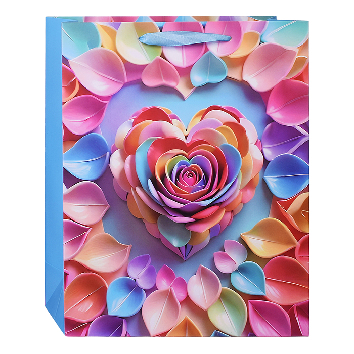 Фото к товару Пакет подарочный 00-6296 "Праздничное настроение" 26*32*10,5 см. Пакет подарочный 00-6296 "Праздничное настроение" 26*32*10,5 см.