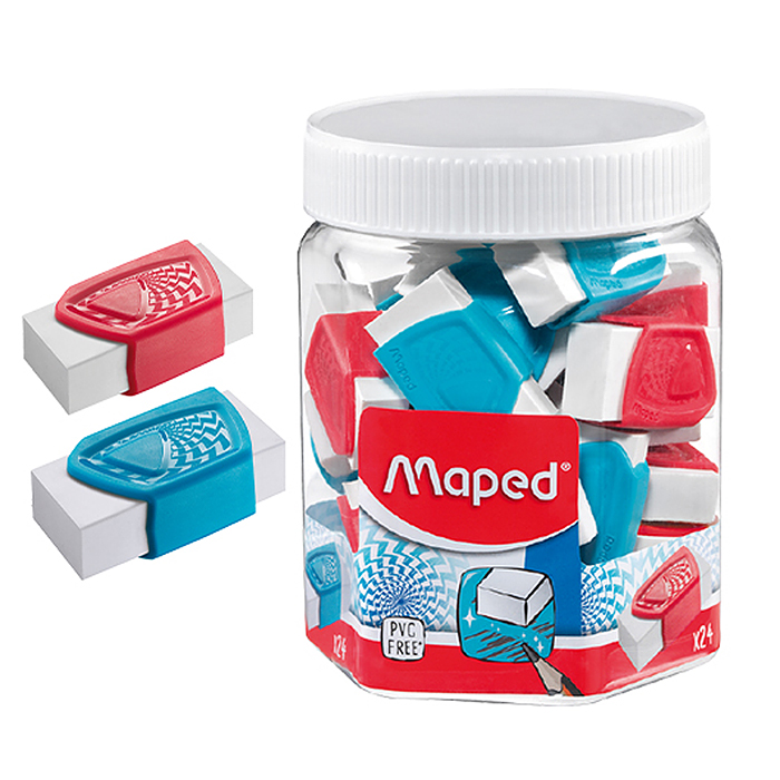 Ластик жесткий для точного стирания "Precision" в эргоном. пластиковом  футляре