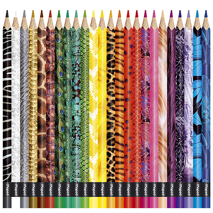 Карандаши цветные 24 цв. "Color'peps" декорированный корпус