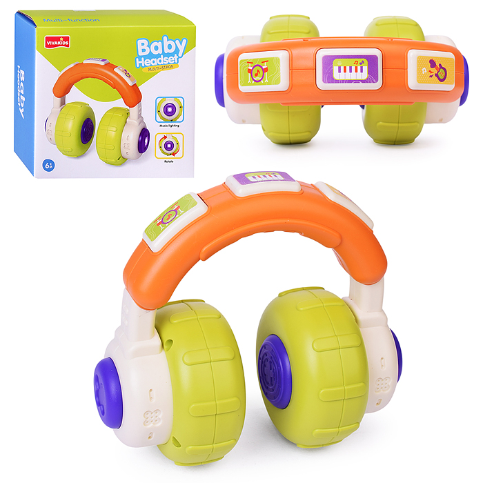 Игрушка развивающая 6671 "Наушники" на батарейках, в коробке Игрушка развивающая 6671 "Наушники" на батарейках, в коробке