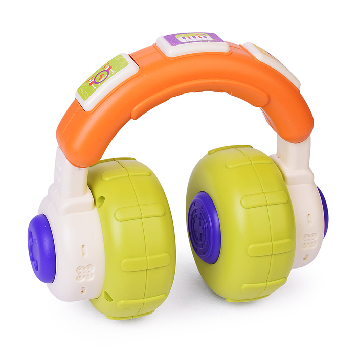 Фото к товару Игрушка развивающая 6671 "Наушники" на батарейках, в коробке Игрушка развивающая 6671 "Наушники" на батарейках, в коробке