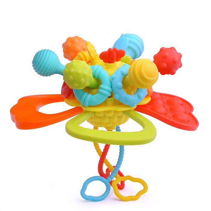 Фото к товару Развивающая игрушка-грызунок Y0089-1 цвет желтый, в коробке Развивающая игрушка-грызунок Y0089-1 цвет желтый, в коробке