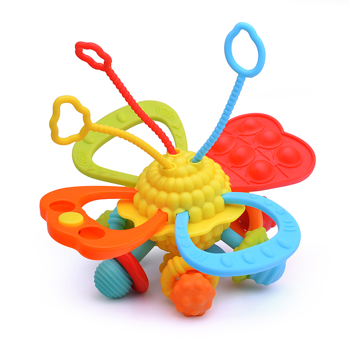 Фото к товару Развивающая игрушка-грызунок Y0089-1 цвет желтый, в коробке Развивающая игрушка-грызунок Y0089-1 цвет желтый, в коробке