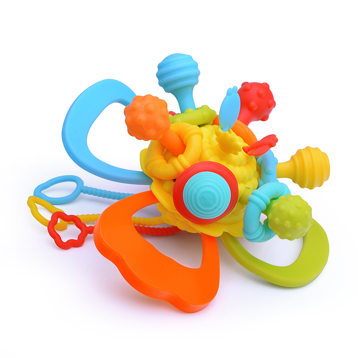 Фото к товару Развивающая игрушка-грызунок Y0089-1 цвет желтый, в коробке Развивающая игрушка-грызунок Y0089-1 цвет желтый, в коробке