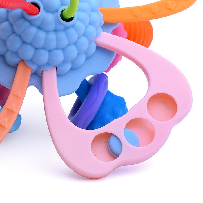 Фото к товару Развивающая игрушка-грызунок Y0089-2 цвет голубой, в коробке Развивающая игрушка-грызунок Y0089-2 цвет голубой, в коробке