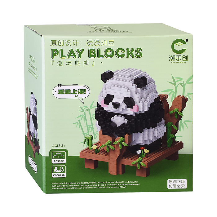 Конструктор 6756 "Панда" (802 дет.) в коробке