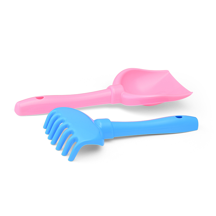 Набор Disney «Русалочка» №4: ведро с наклейкой, ситечко "Солнышко", лопатка №5, грабельки №5, формоч