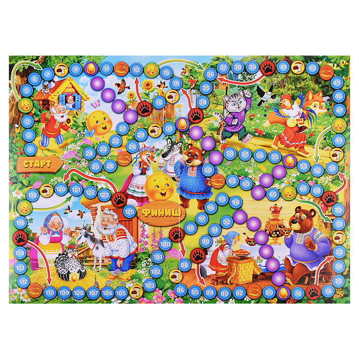 Настольная игра-ходилка. Сказки. Супермикс.