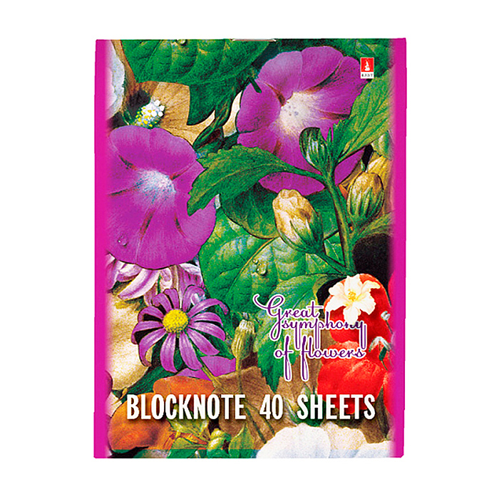 Фото к товару Блокнот А5 40 л. "Цветы NEW" 3 вида Блокнот А5 40 л. "Цветы NEW" 3 вида
