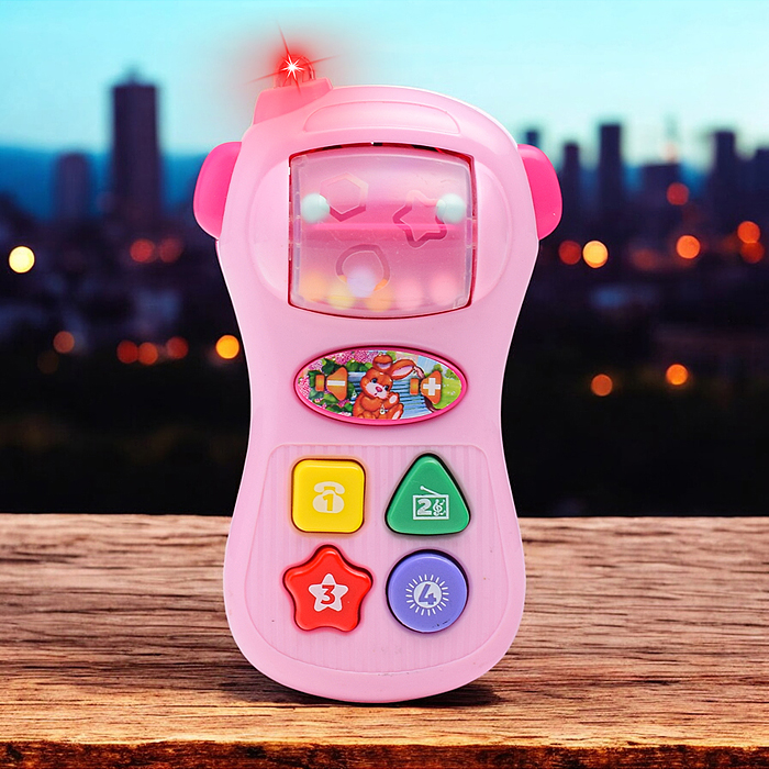 Фото к товару Мой первый телефон Барто А. (45 песен, фраз и звуков, бат.) в коробке Мой первый телефон Барто А. (45 песен, фраз и звуков, бат.) в коробке