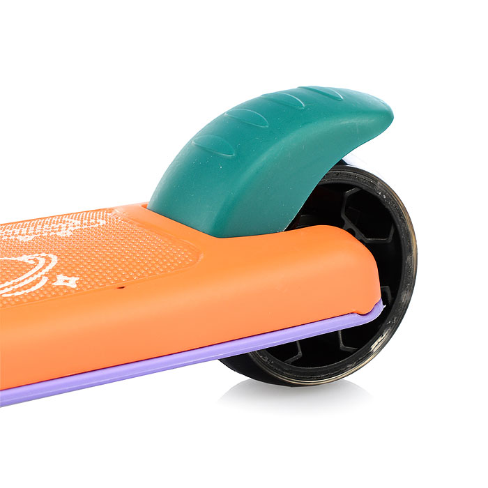 Фото к товару Самокат U062830Y 3-х кол., колеса световые PU, оранжевый Самокат U062830Y 3-х кол., колеса световые PU, оранжевый