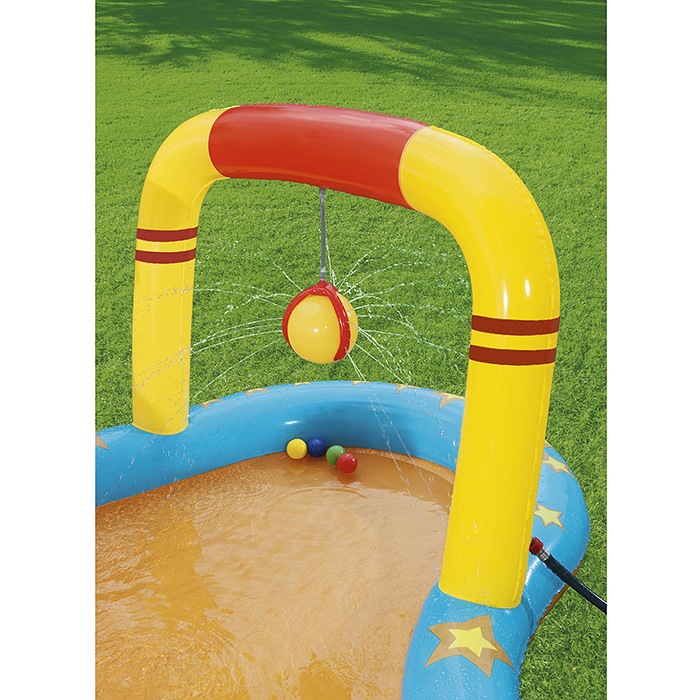 Фото к товару Игровой центр «Боулинг», с игрушками, 435 х 213 х 117 см, 314 л., от 2 лет, 53068 Bestway Игровой центр «Боулинг», с игрушками, 435 х 213 х 117 см, 314 л., от 2 лет, 53068 Bestway