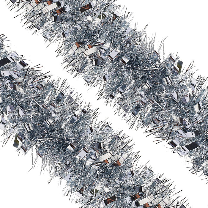 Мишура S0948-1 (10см*2м) серебро