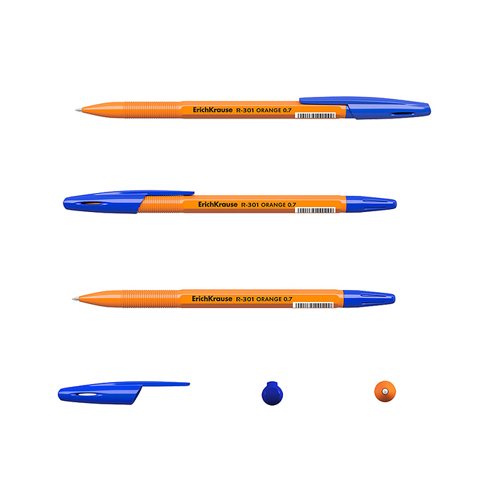 Фото к товару Набор из 8 ручек шариковых R-301 Stick Orange 0.7, цвет чернил синий (в пакете) Набор из 8 ручек шариковых R-301 Stick Orange 0.7, цвет чернил синий (в пакете)