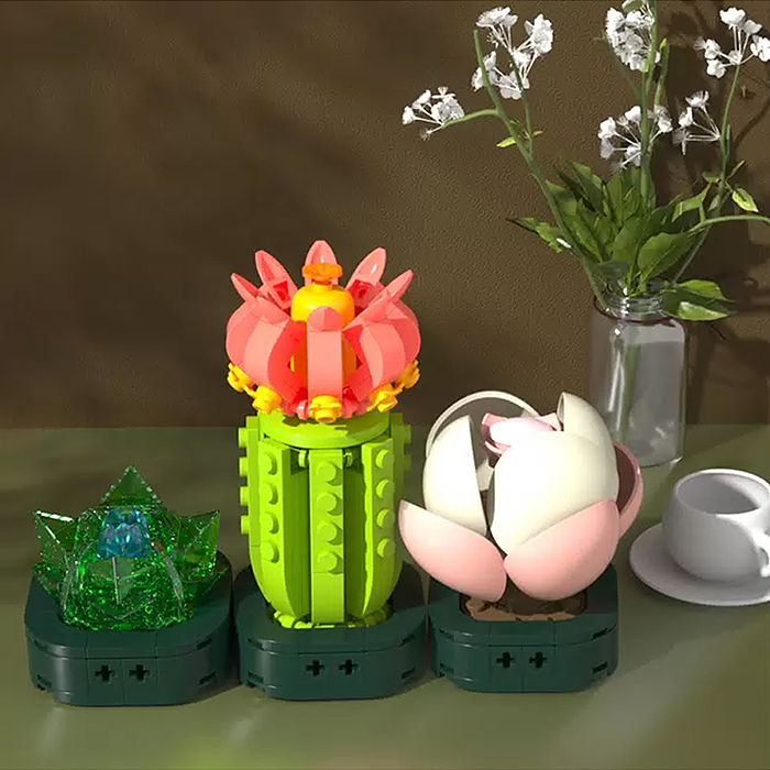 Конструктор JK2726 "Цветок" 239 дет., в коробке