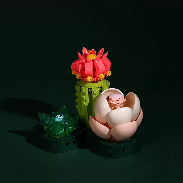 Конструктор JK2726 "Цветок" 239 дет., в коробке